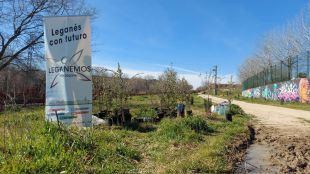 Plantación en el jardín Berta Cáceres