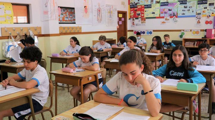 Alumnos en una clase