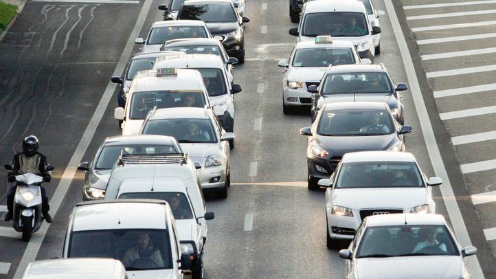 Atasco en la M-30 en una imagen de archivo.