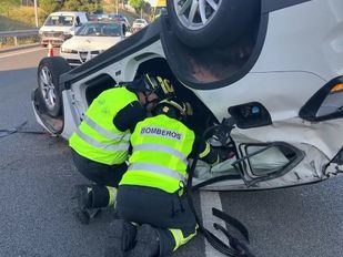 Un herido grave y otro leve en una colisión en la M-40