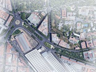 Villacís plantea cubrir el acceso al túnel de Atocha con una plataforma verde