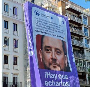 Podemos la vuelve a liar en el Barrio de Salamanca con otro polémico cartel