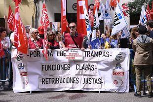 Los funcionarios de Justicia abandonan al encierro en el Ministerio