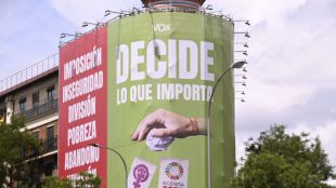 La Junta Electoral insta a Vox a quitar su polémica lona