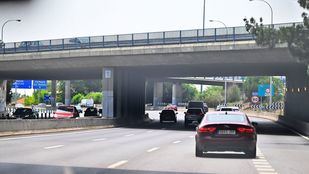 Cortes parciales en el puente de la A-6 sobre la M-30 en Puerta de Hierro