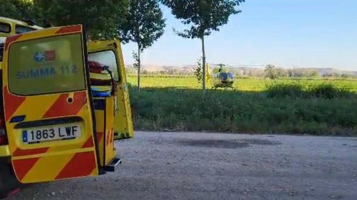 Incendio en una infravivienda de Aranjuez