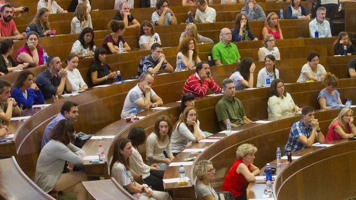 Foto de archivo de un examen de oposición en la Universidad Complutense