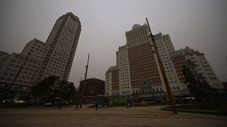 Foto de archivo de calima en Madrid