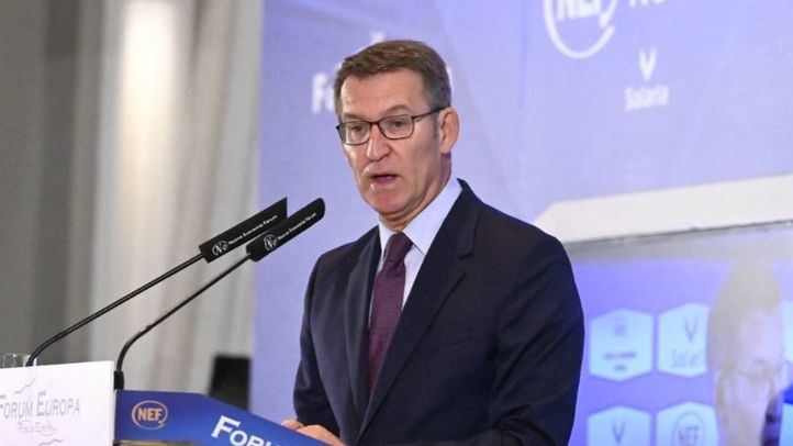 El candidato a la Presidencia del Gobierno por el PP, Alberto Núñez Feijóo