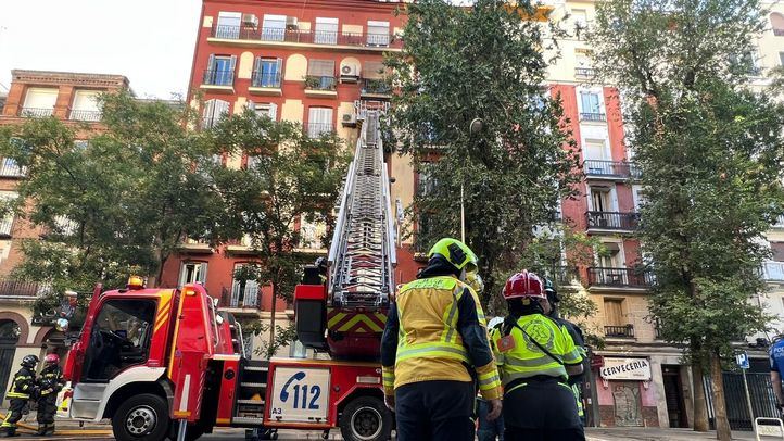 Incendio en una vivienda de Chamberí