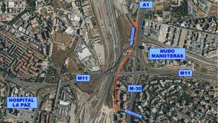 En construcción, un nuevo carril bus en la avenida de Burgos