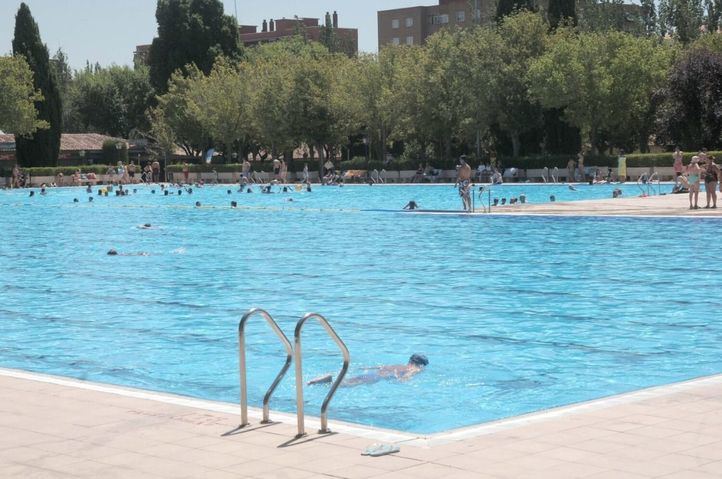 Una piscina de Madrid