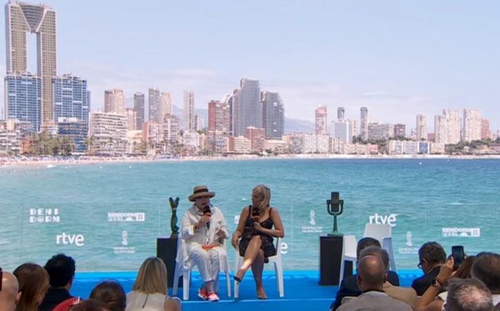 Massiel en la presentación del Benidorm Fest