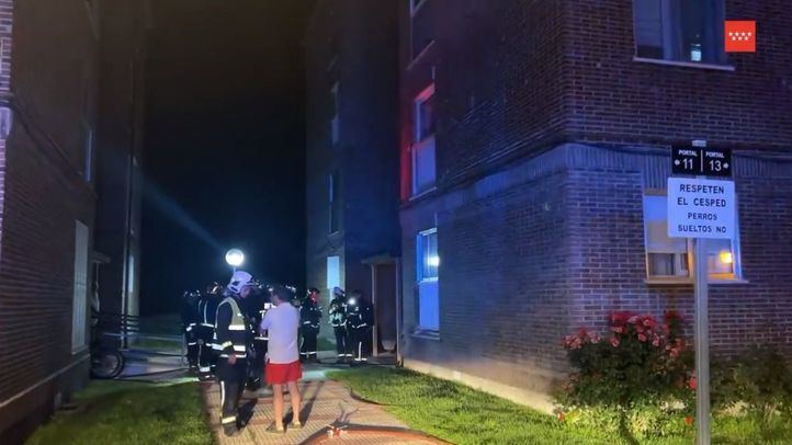 Incendio en una vivienda en Guadarrama