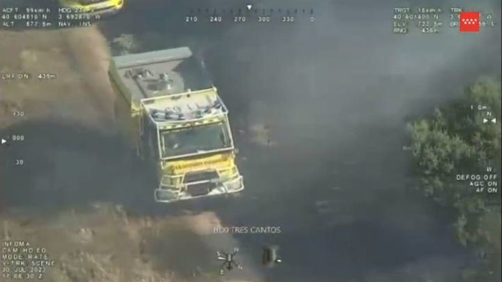 Incendio forestal en Tres Cantos