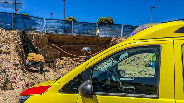 Un trabajador muere en una obra en #Getafe tras un desprendimiento de tierra.
