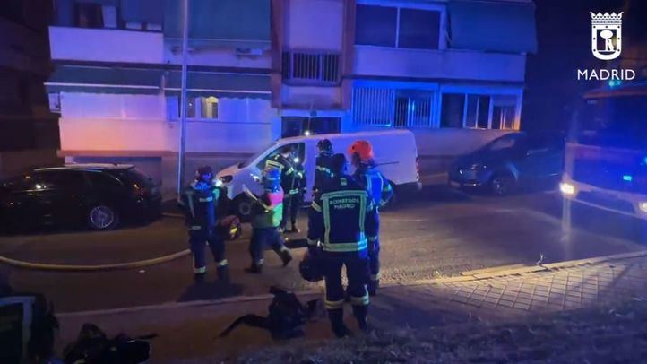 Incendio en una vivienda de Hortaleza