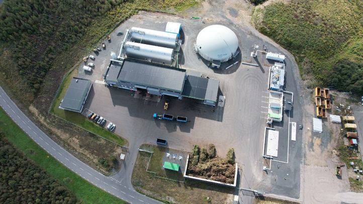 Un ejemplo de planta de digestión anaerobia en Suecia, propiedad de Jönköping