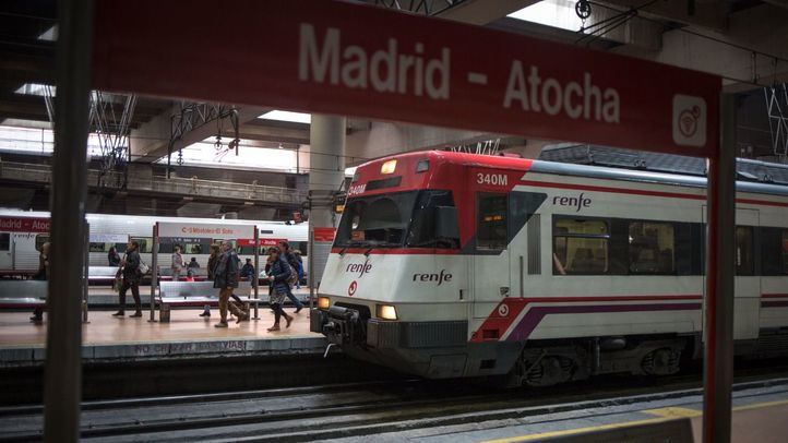 Trenes de Cercanías en Atocha