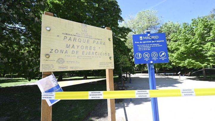 Zonas balizadas este lunes en El Retiro y otros parques