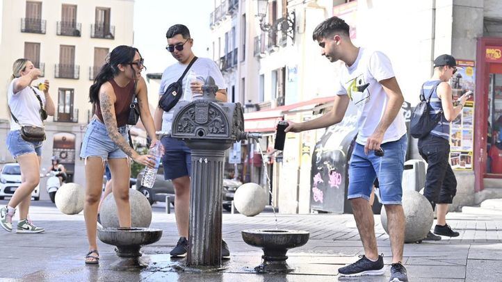 Las fuentes de agua, imprescindibles en los días de más calor