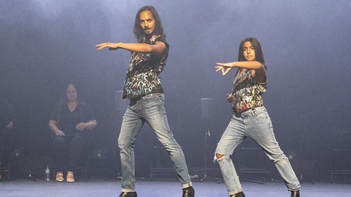 Farruquito y su hijo en el escenario de La Latina