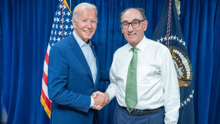 Joe Biden, presidente de Estados Unidos, e Ignacio Galán, presidente de Iberdrola