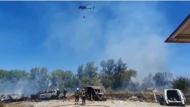 Incendio en Talamanca de Jarama