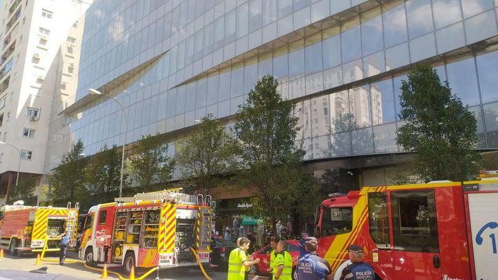 Incendio en el parking de Castellana 200