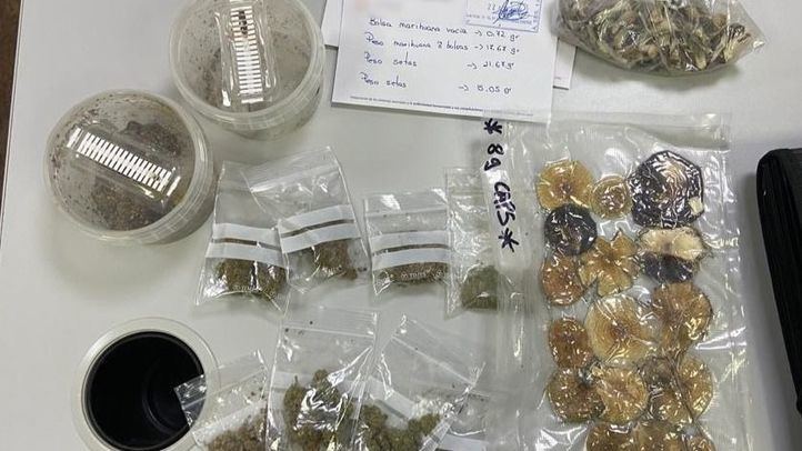 Detenido un hombre que trapicheaba con setas alucinógenas, marihuana y hachís en un parque de Prosperidad