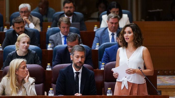 La Presidenta Díaz-Ayuso en la Asamblea de Madrid
