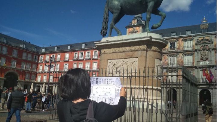 Jugadora del Escape Street Parapark en Madrid