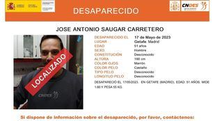Localizado con vida un hombre desaparecido hace cuatro meses