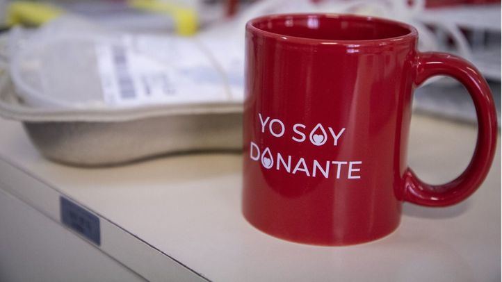 Campaña de donación de sangre en el Hospital de La Princesa.