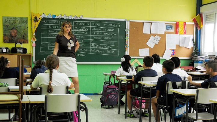 Niños de primaria de un colegio Público