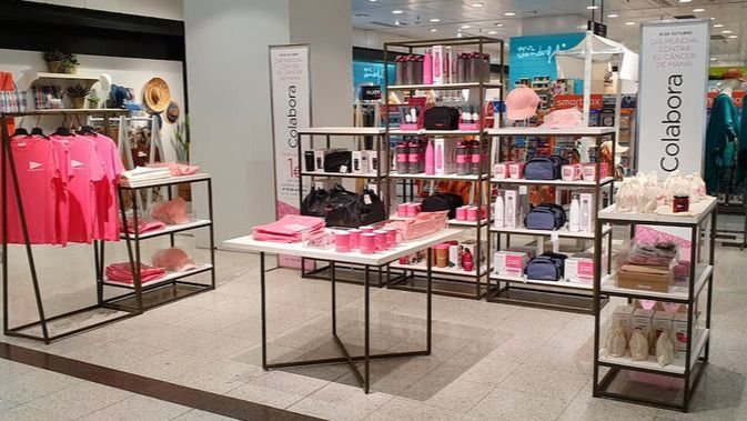 Todas las áreas de venta de El Corte Inglés participan en esta campaña a beneficio de la Asociación Española Contra el Cáncer