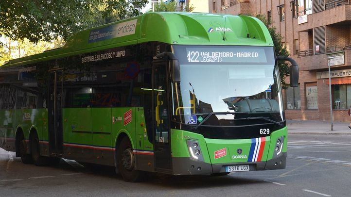 Se amplía la frecuencia de la línea de autobús 422, que une la Valdemoro con Madrid