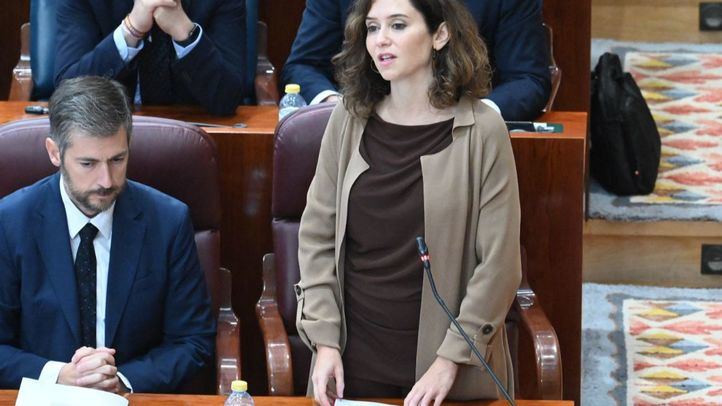 Ayuso en el Pleno de la Asamblea
