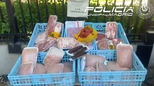 Carne en mal estado requisada