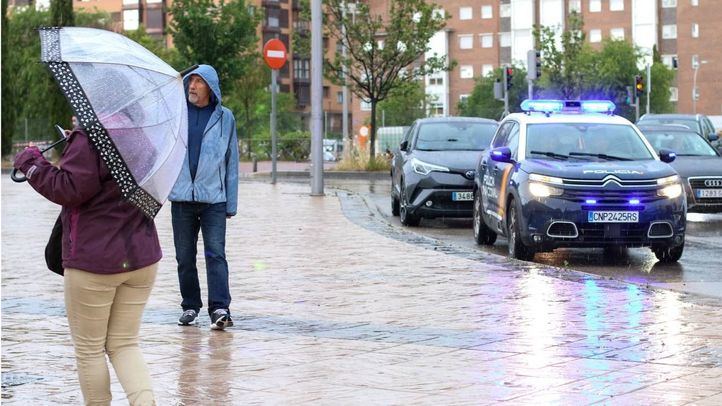 Imágenes de recurso de lluvia en Madrid