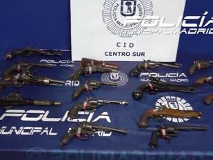 Armas requisadas en el Rastro