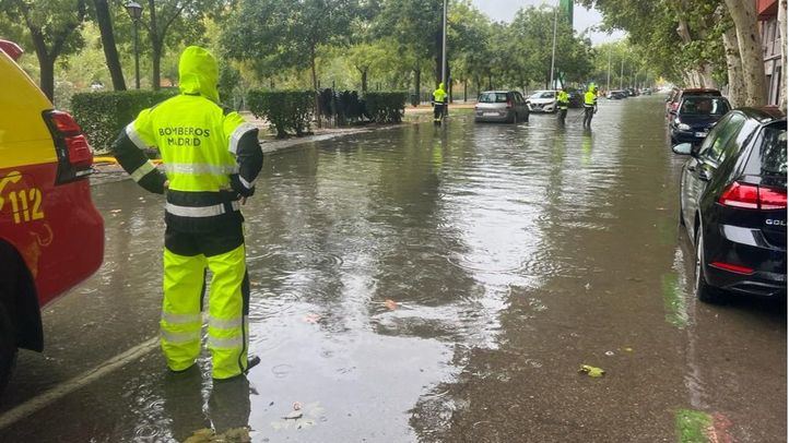 Los Bomberos del Ayuntamiento de Madrid realizaron este jueves 168 intervenciones