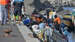 Migrantes llegados a Canarias