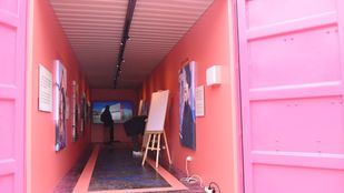 Contenedores de arte urbano en la Plaza de Colón