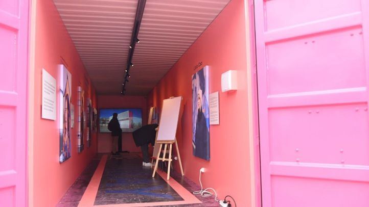 Contenedores de arte urbano en la Plaza de Colón