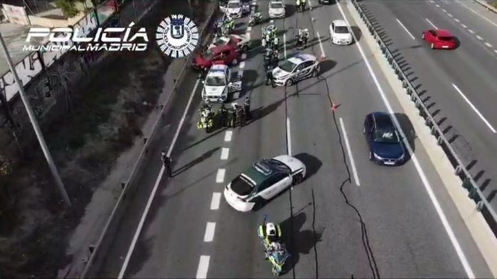 Detenido un conductor que arrolló a varias patrullas tras 30 kilómetros de persecución policial