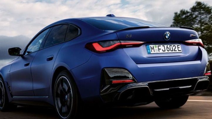 El BMW i4 M50, modelo que usó el jugador Karim Benzema