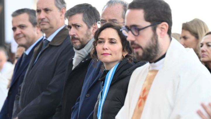 Isabel Díaz Ayuso durante la celebración del Día de la Almudena