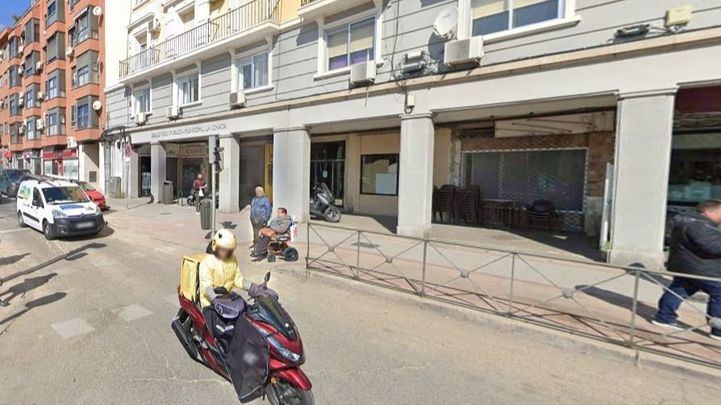 Lugar donde se ha originado el socavón.