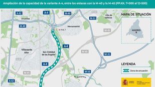 Ampliación de la variante de la A-4 entre la M-40 y la M-45